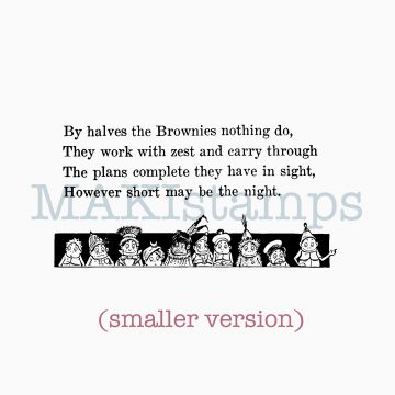 The Brownies rubber stamp MAKIstamps